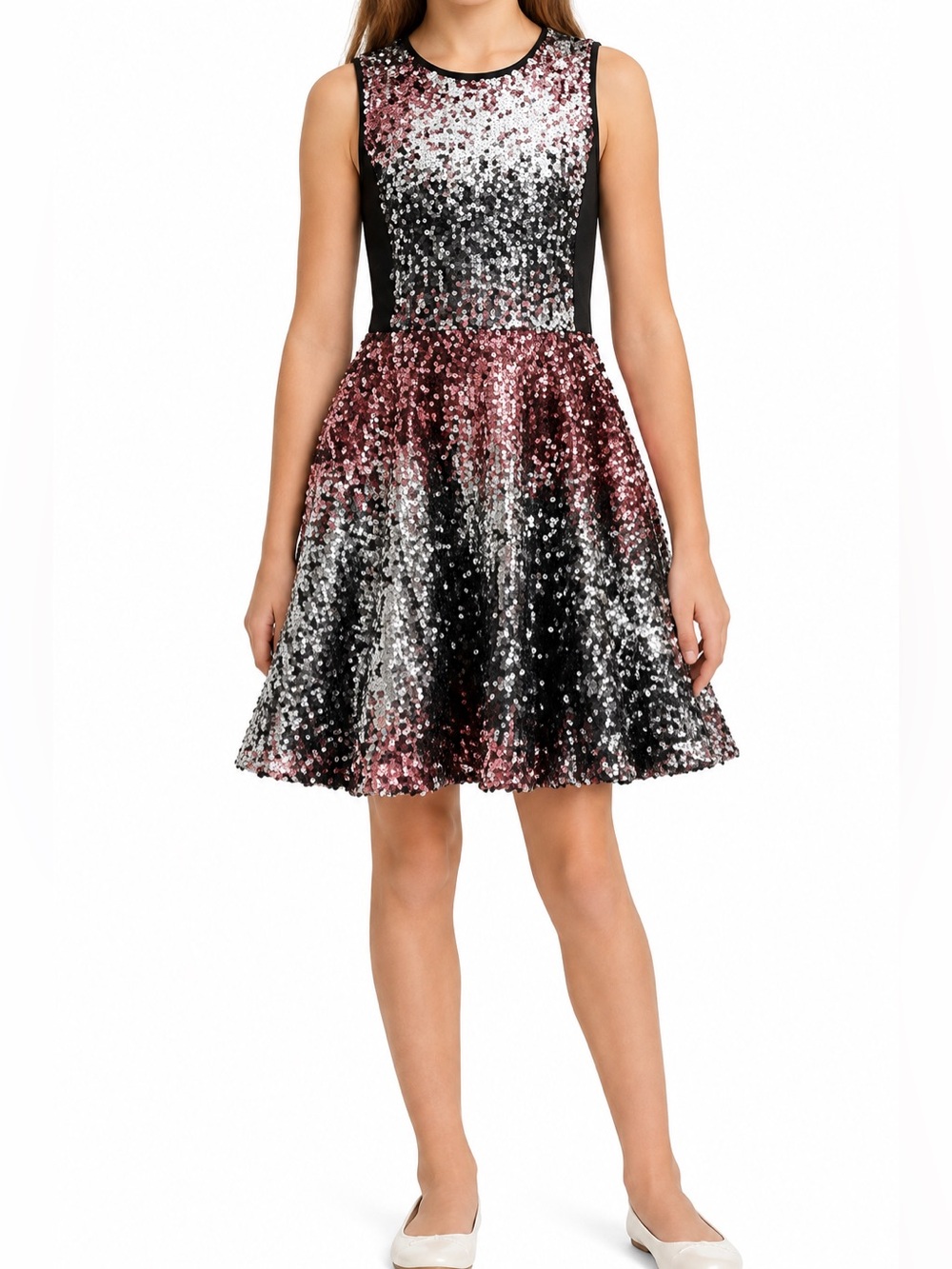 River Island Girl's Ombre Sequin Dress NWT